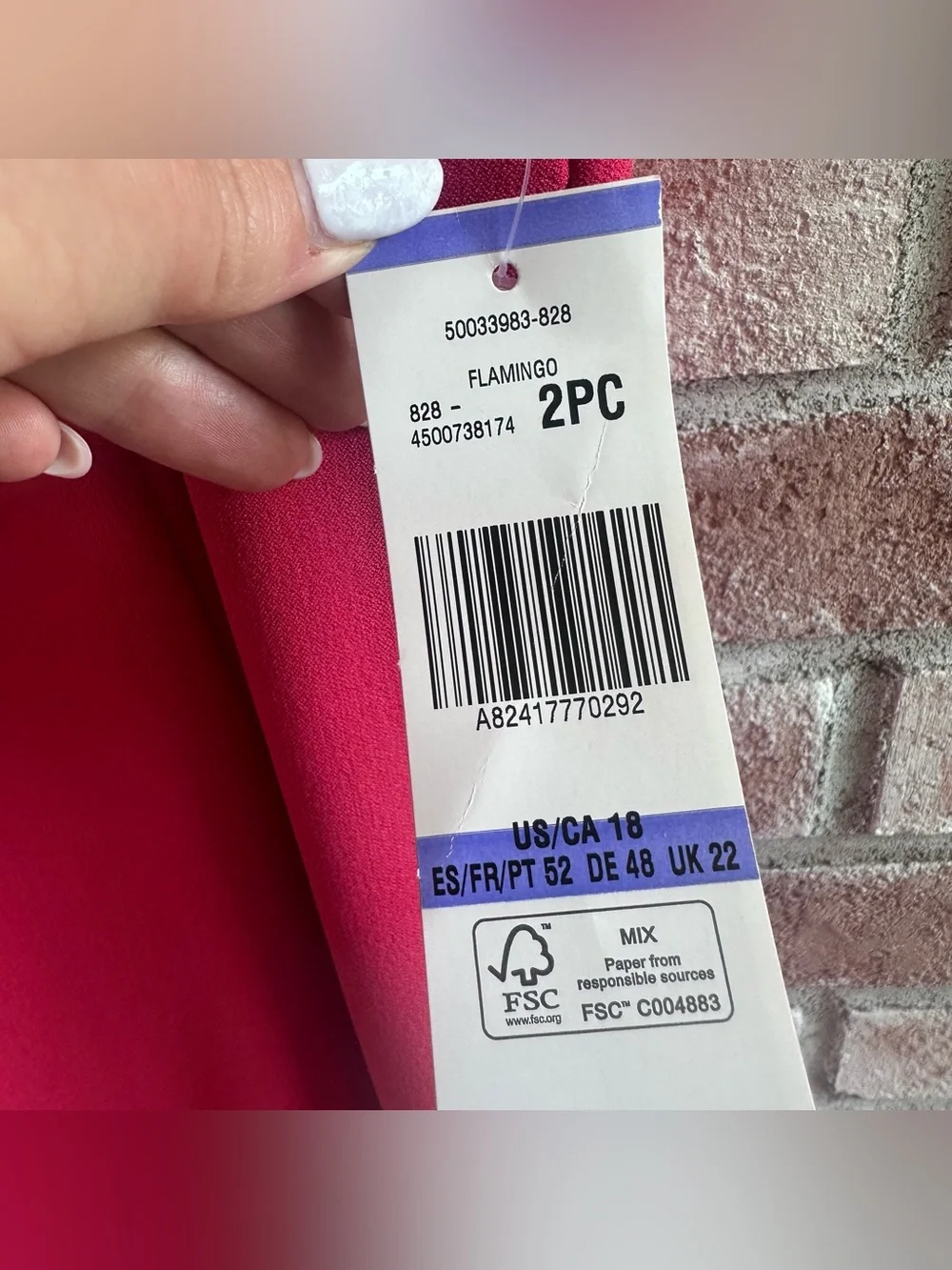 Albert Nipon NEW Dress Shift Knee Length Women’s 18 Pink Office Professional